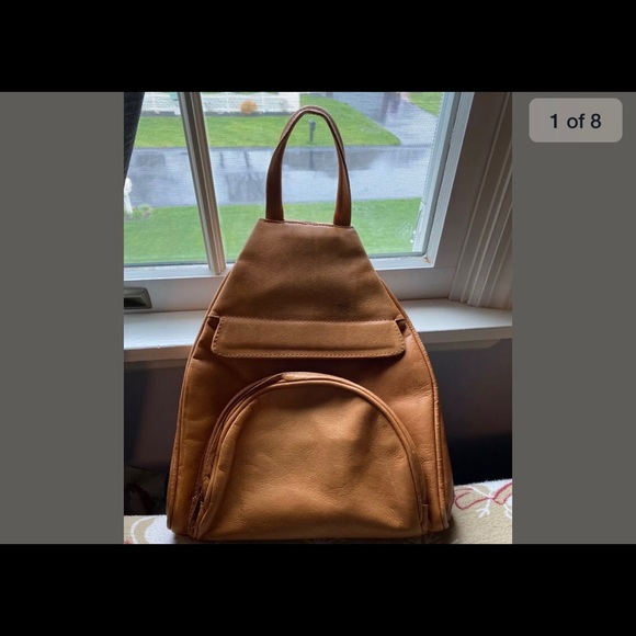 Women’s Leather Backpack - Picture 1 of 8